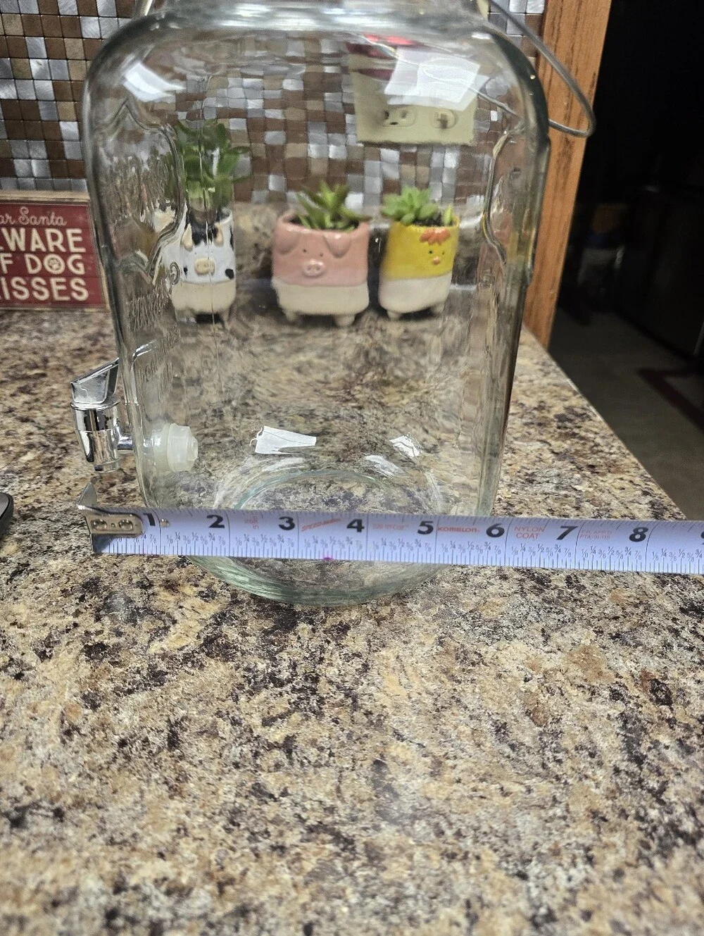 Clear Glass Beverage Dispenser with Spigot - Glassware
